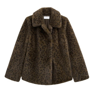 Hobbs London Dania Leopard Faux Fur Coat